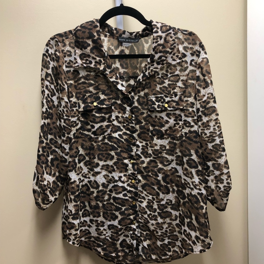 Leopard blouse